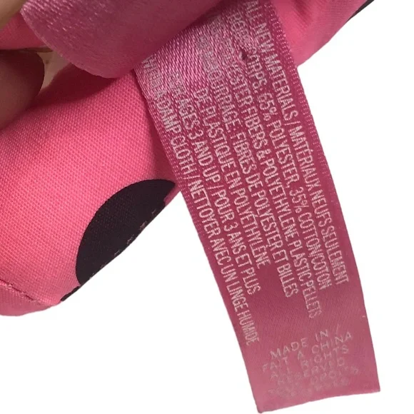 PINK VICTORIA’S SECRET Collectible Dog Stuffed Animal Plush Pink Silver Black - Picture 11 of 16